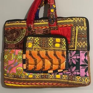 Laptop case/holder- hand snitched in Tanzania, Africa